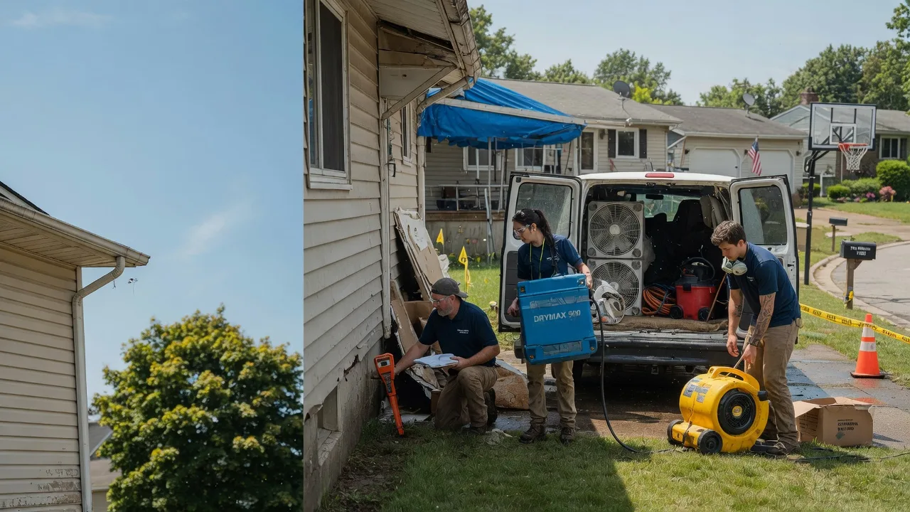 Ceiling Leak Cleanup in Elmwood, IL near me
